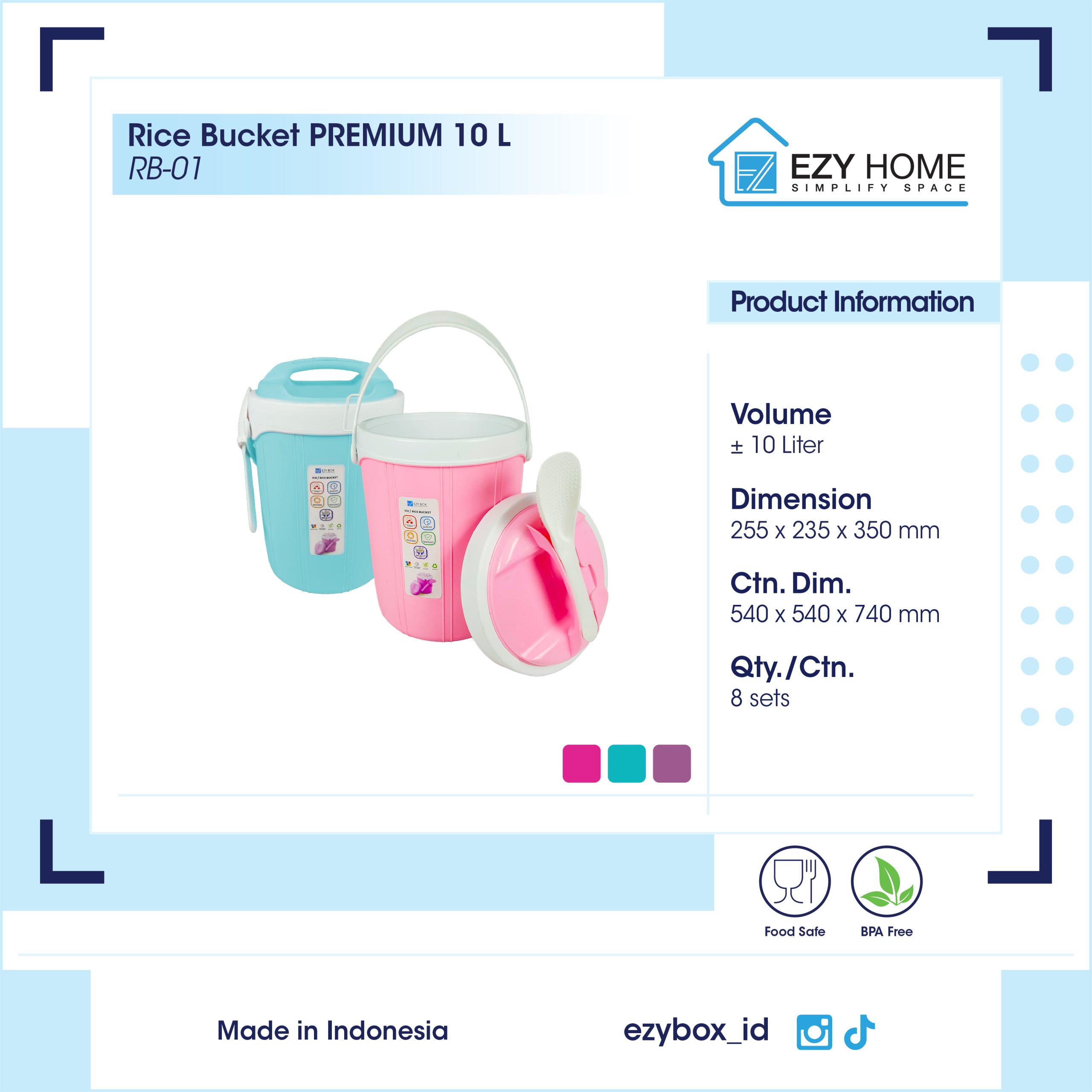 Rice Bucket PREMIUM 10 L