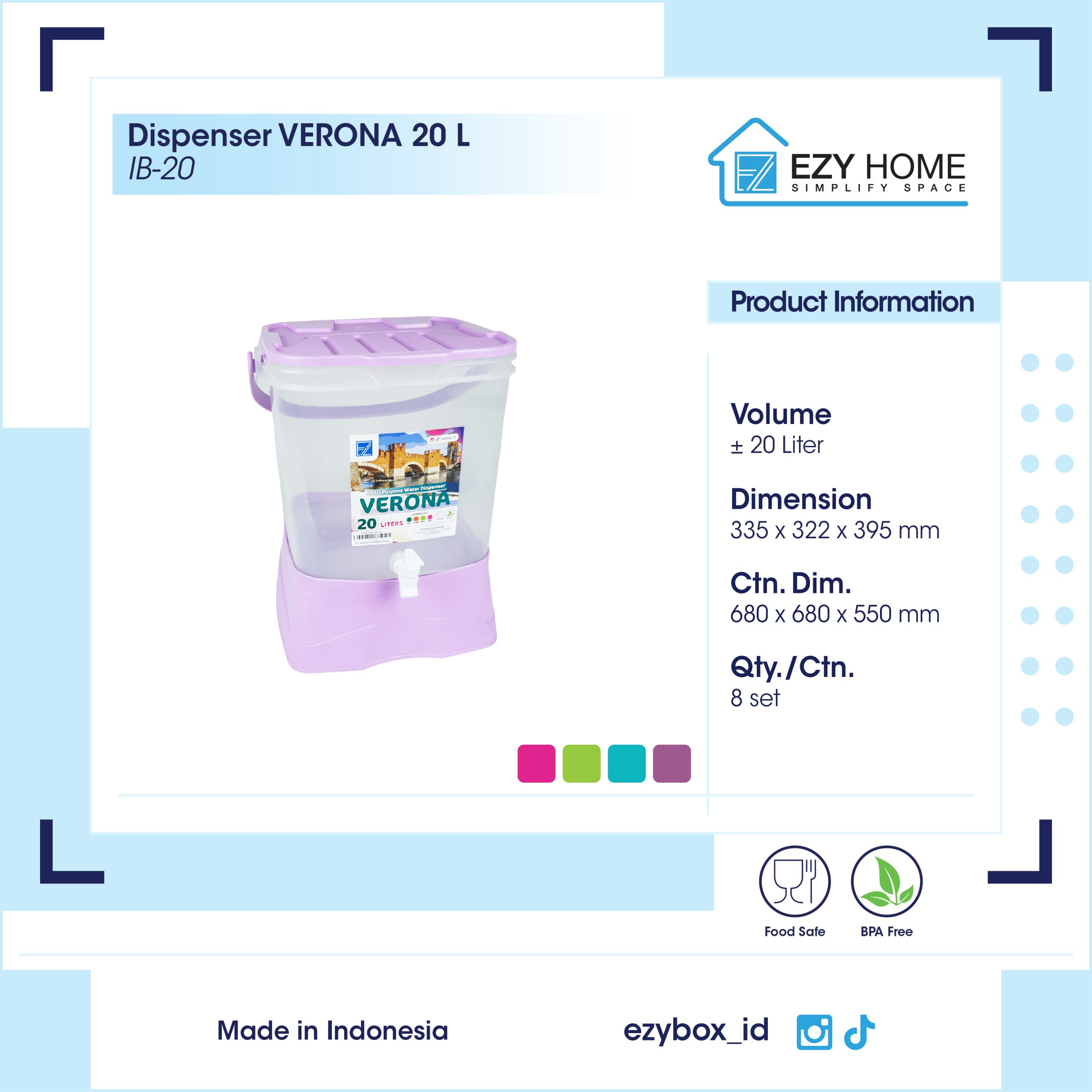 Dispenser VERONA 20 L