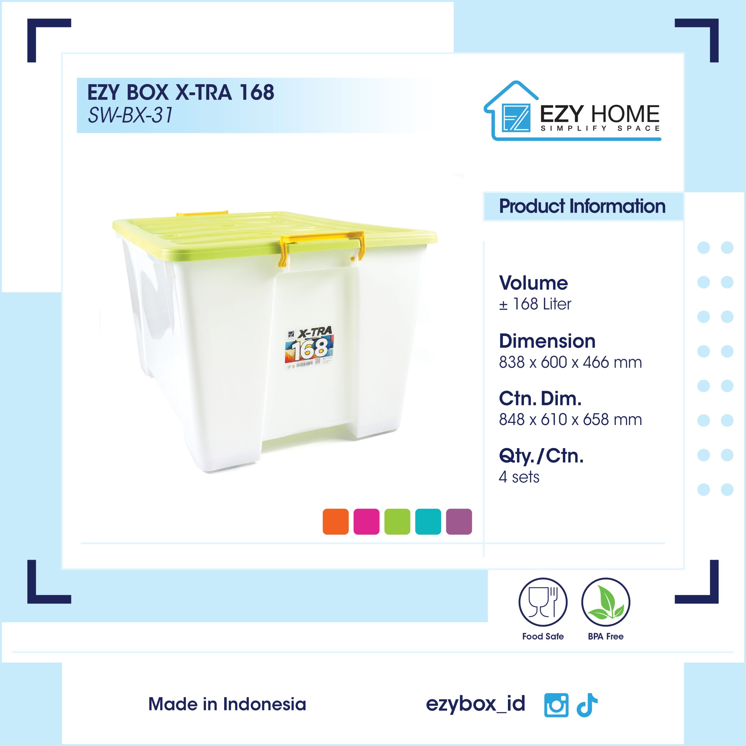 EZY BOX X-TRA 168