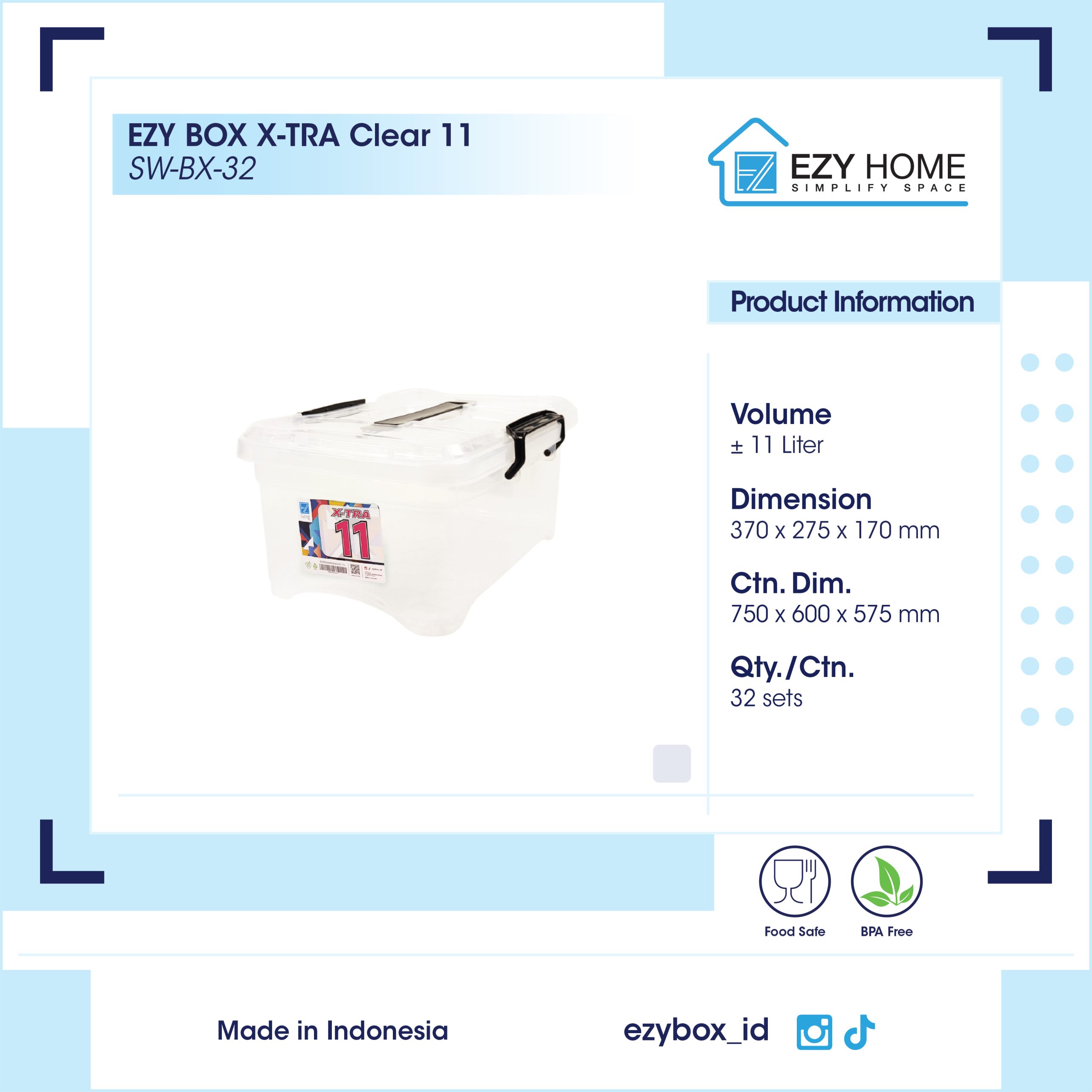EZY BOX X-TRA Clear 11
