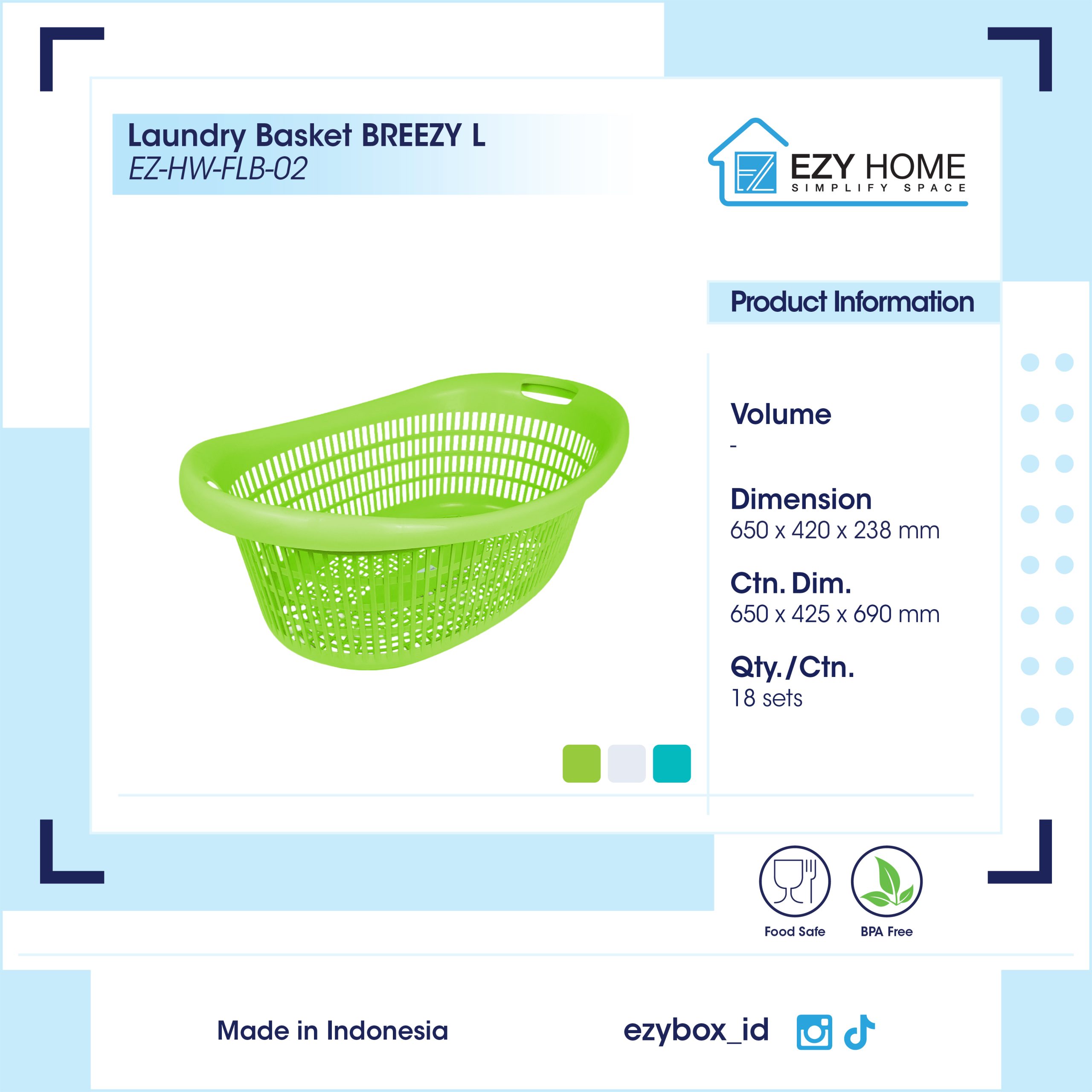 Laundry Basket BREEZY L