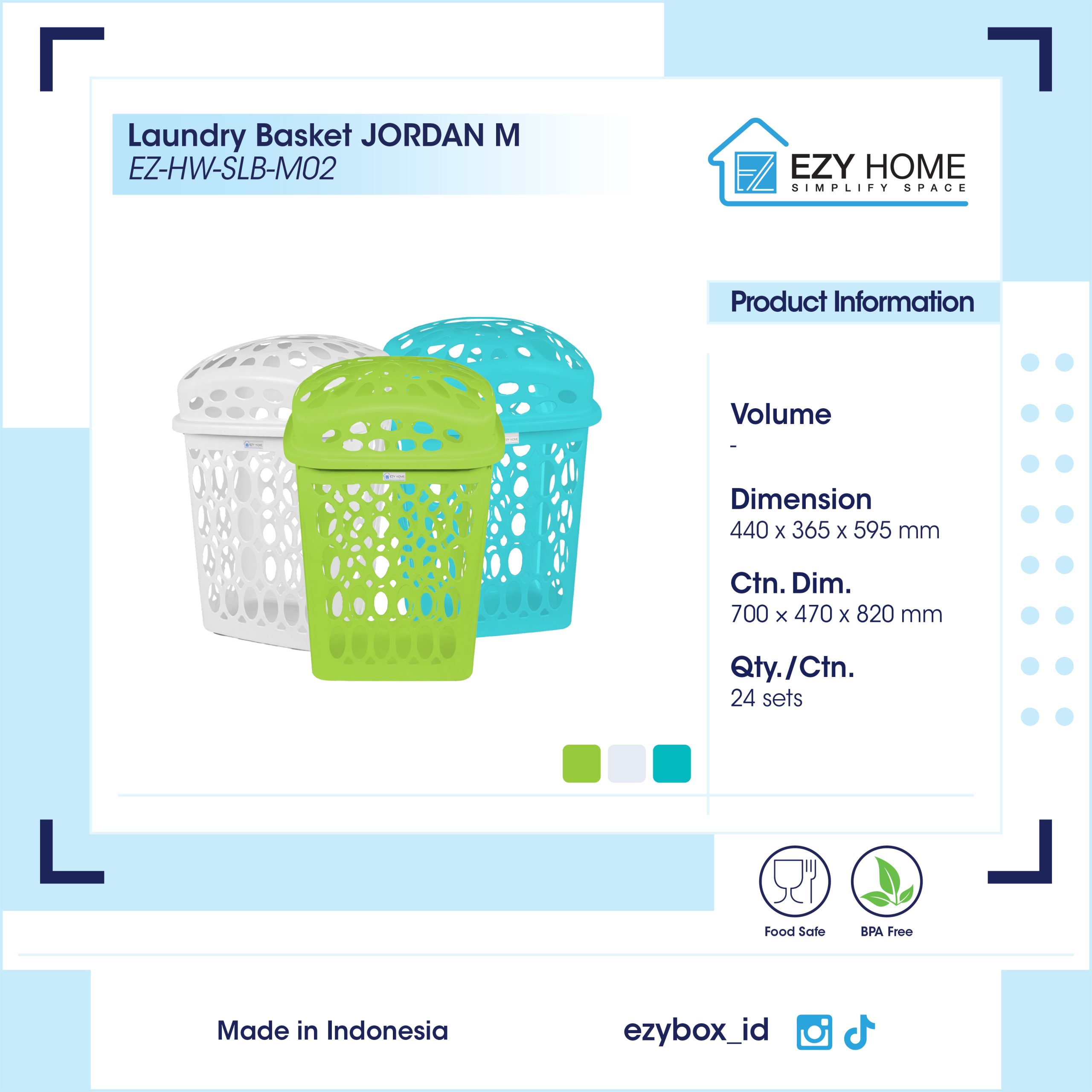 Laundry Basket JORDAN M