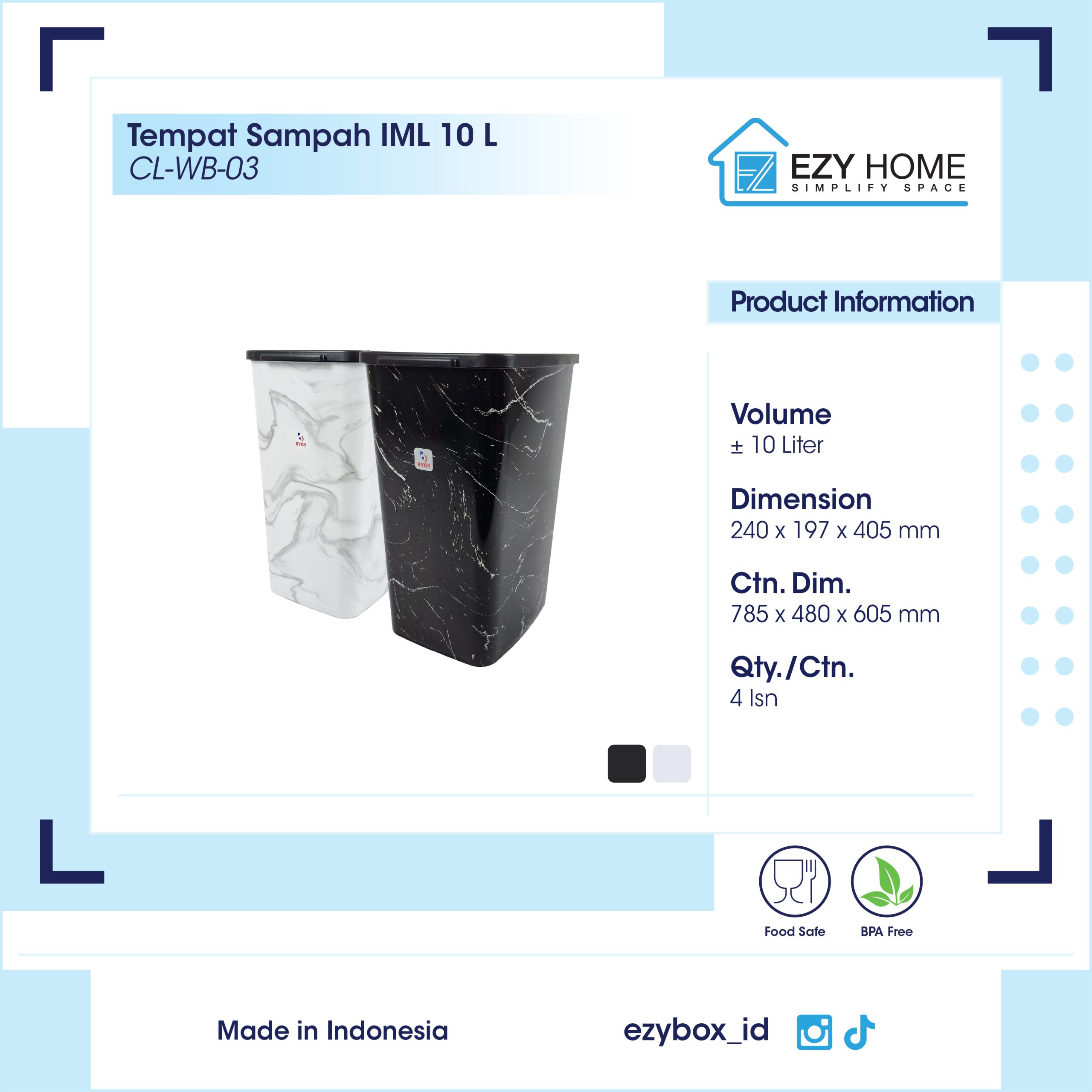Tempat Sampah IML 10 L