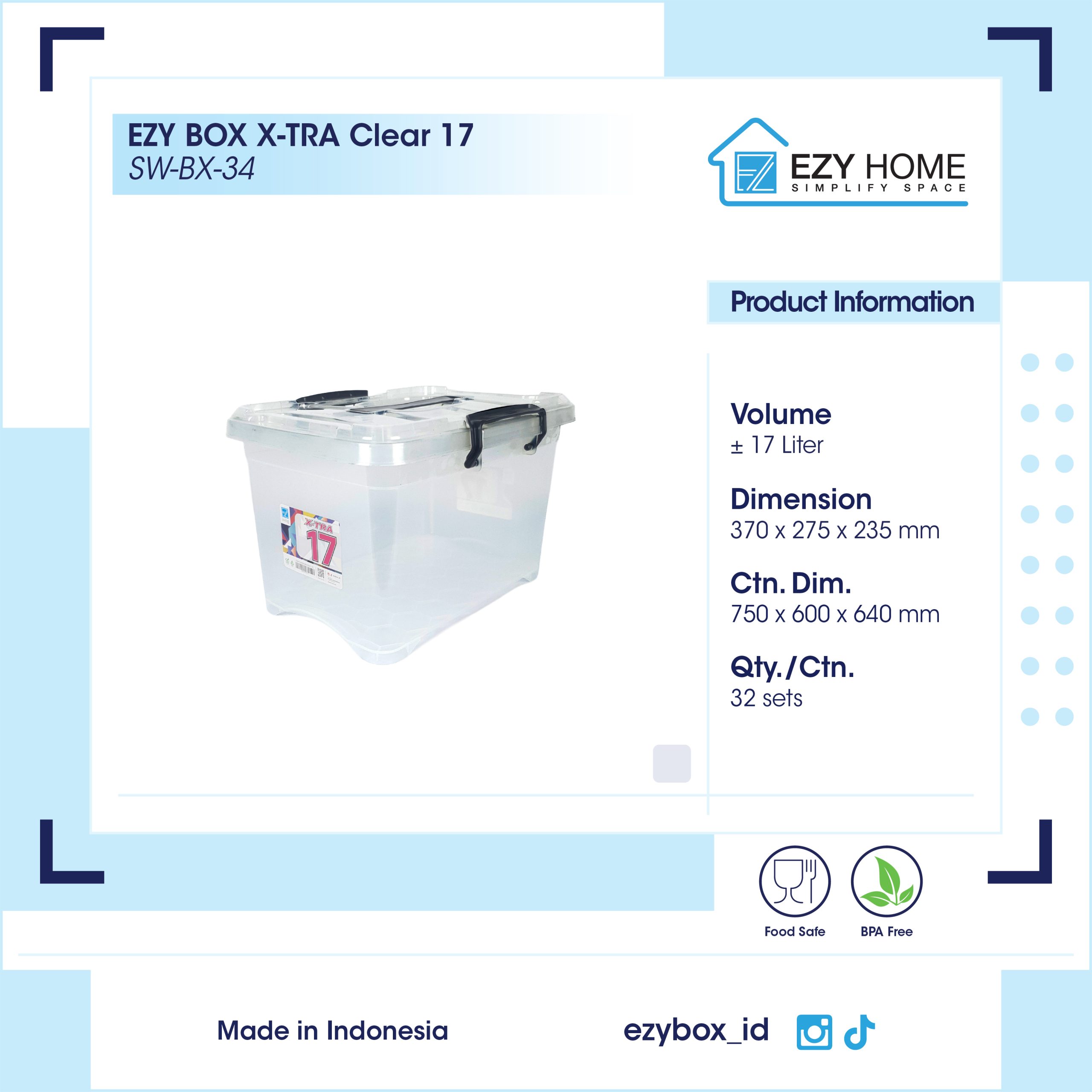 EZY BOX X-TRA Clear 17